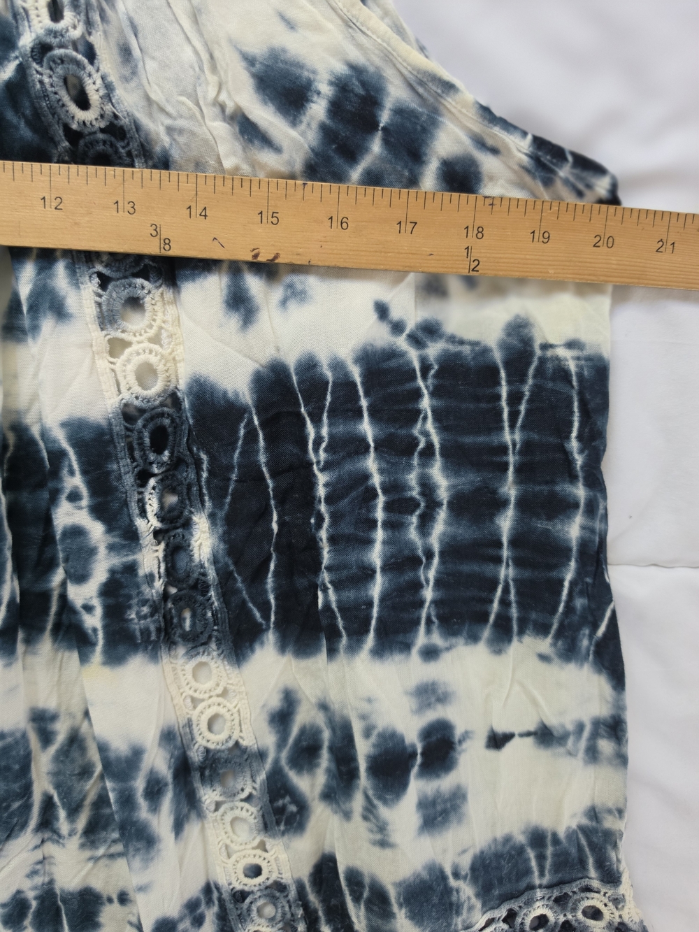 Raviya Navy & White Tie-Die Cover Up Dress - Picture 5 of 10